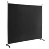 184cm Single Panel Room Divider Rolling Privacy Screen Portable Room Partition