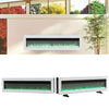White Wall/Insert/Standing Fireplace Electric Fire Home Deco Crystal Flame Glass