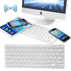 New White Slim Wireless Bluetooth Keyboard For Apple Ipad Android Phone Tablet