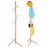 6 Hooks Wooden Coat Stand Coat/Hat/Umbre