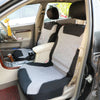 9Pcs Grey Car Seat Covers Full Set Universal Protector Washable Front Rear New
