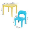 Kids Study Table And Chair Set Children Toddler Plastic Play Activity Desk Gift