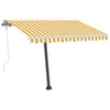 Freestanding Manual Retractable Awning 350x250 Yellow/White Z6U5
