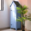 Outdoor Garden Beach Hut Style Tool Room Sentry Box Storage Garden Shed House