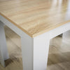 Dining Set Grey Table Benches Wooden Unit Kitchen Furniture Seats 4 Two Tone