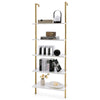 5 Tiers Ladder Shelf Wall Mounted Display Shelf Stand Home Storage Shelving Unit