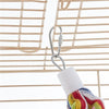 Small Bird Cage Travel Parrot Cage with Open Top&Toy for Budgie/Canary/