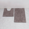 2 Piece Loop Bath Mat Ultra Soft Bathroom Rug Anti Slip Toilet Rug Pedestal Set