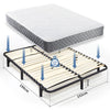 Mondeer Double Bed Base Wooden Slats Metal Supporting Structure 137x190/152x190