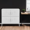 Modern 4 Doors 4 Shelves Metal Filing Cabinet Office Document Storage Cupboard