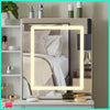 LED Lighted Mirror Vanity Set Large Drawers Bedroom Makeup Dressing Table &Stool