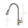 Modern Kitchen Sink Mixer Taps Swivel Spout Tap Chrome Faucet UK
