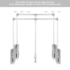 Lift/ Pull Down Wardrobe Rail 890-1210 mm Clothes Hanger with Soft Return Motion