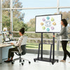 32-80" Mobile TV Cart Floor Stand Home Mount TV Trolley Exhibition Meeting Room