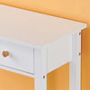 Chic 3 Drawer Console Table Hallway Desk Wooden Storage Shelf Dresser Desk White
