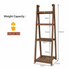 4 Tier Wooden Plant Stand Folding Flower Shelf Display Ladder Free Standing