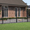 Fence Gate with Spear Black 305x198 -coated Steel M0R3