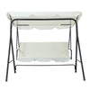 Patio Metal Swing Chairs Outdoor Hammock 3 Seater Canopy Garden Bench Sunshade