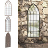 Large Garden Mirror Wall Mount Hang Window Style Villa Outdoor Garden Home Decor