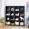 16-Cube Storage Organizer Plastic Bookcase Display Rack Modular Closet Cabinet