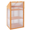 Garden 3 Tier Greenhouse Wood Polycarbonate Cold Frame Flower Plant Growhouse UK