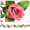 2 x8Ft Artificial Fake Silk Rose Flower Ivy Vine Garland Wedding Party 9 Colours