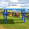 4 x 4m Pop up Outdoor Garden Gazebo Canopy Party Tent Patio Shelt 2-Tier Roof