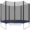 6FT 8FT 10FT 12FT 14FT Outdoor Garden Trampoline W/ Safety Net Enclosure Ladder