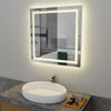 800x800mm Illuminated Bathroom Mirror Dimmable LED Light Vanity Makeup Anti Fog