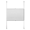 Plisse Blind 40x100cm to 110 x 200 cm White Pleated Blind