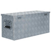 Aluminium Storage Box Silver Lockable Trailer Box Tool Box Organizer Chest