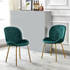 Dining Rectangle Table and 4 Velvet Fabric Chairs Set Kitchen Dinning Room UK