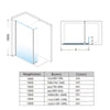 Walk In Shower Screen Enclosure And Tray Flipper Panel Wet Room 8mm Nano Glass