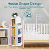 360° Rotating 3 Tier Bookcase Children Kids Book Shelf Rack Storage Bookshelf