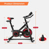 Exercise Bike Indoor Stationary Cycling Bike with LCD Monitor and Cup Holder