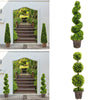 1/2Pcs Artificial Topiary Ball Green Plant Boxwood Potted Tree Indoor Outdoor UK