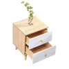 2White Drawers Storage Wood Bedside Cabinet Nightstand Small Side Table Bedroom