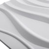 Matt White 3D Tile Wave Style Ceiling Panel Wall Panels Cladding Board Wallpaper