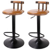 Metal Wooden Dining Table Set Faux Leather Bar Stool Chair Kitchen Coffee Bistro