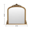 Large Wood Carved French Ornate Wall Mirror Decorative Home Decor Living Room