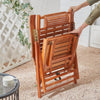 Bamboo Outdoor Garden Deck Folding Chair Armchair Relaxing Recliner Lounger Seat