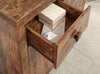 COMPACT SIDEBOARD MANGO CABINET CUPBOARD SHELVING STORAGE UNIT