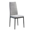 Set of 2 Grey Fabric Dining Chairs and Dining Table Set Home Kitchen Dining Room