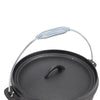 Cast Iron Dutch Oven 4.5L Outdoor Camping Cooking Campfire Stew Pot with Lid