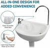 Portable Washing Station Mobile Freestanding Hand Wash Sink for Camping Caravans