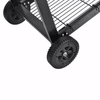 BBQ Stand Charcoal Barbecue Rectangular Steel Grill Outdoor Wheels 75 x 28 cm