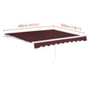Outdoor Garden Awning Manual Canopy Patio Retractable Sun Shade Shelter400X300cm