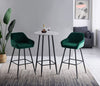 1/2X Bar Stools Velvet Metal Legs Breakfast Stools Kitchen Padded Chairs Home UK