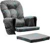 ONPNO Replacement Velvet Cushions 5PCS Set for Glider Rocking Chair and Stool
