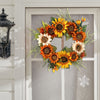 Spring Summer Wreath Leaf Sunflower Garland for Wall Front Door Party Home Decor